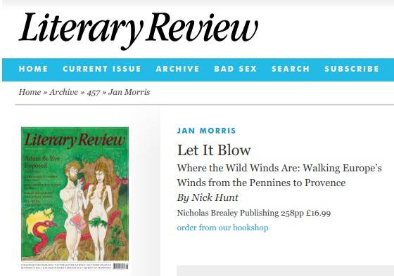 ‘Let it Blow’: review of Wild Winds by Jan Morris in the Literary Review