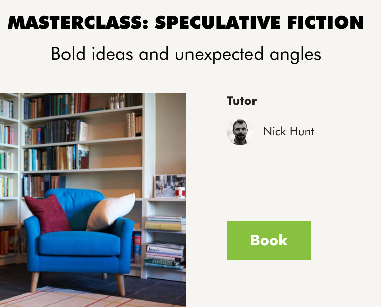 Arvon Masterclass in Speculative Fiction