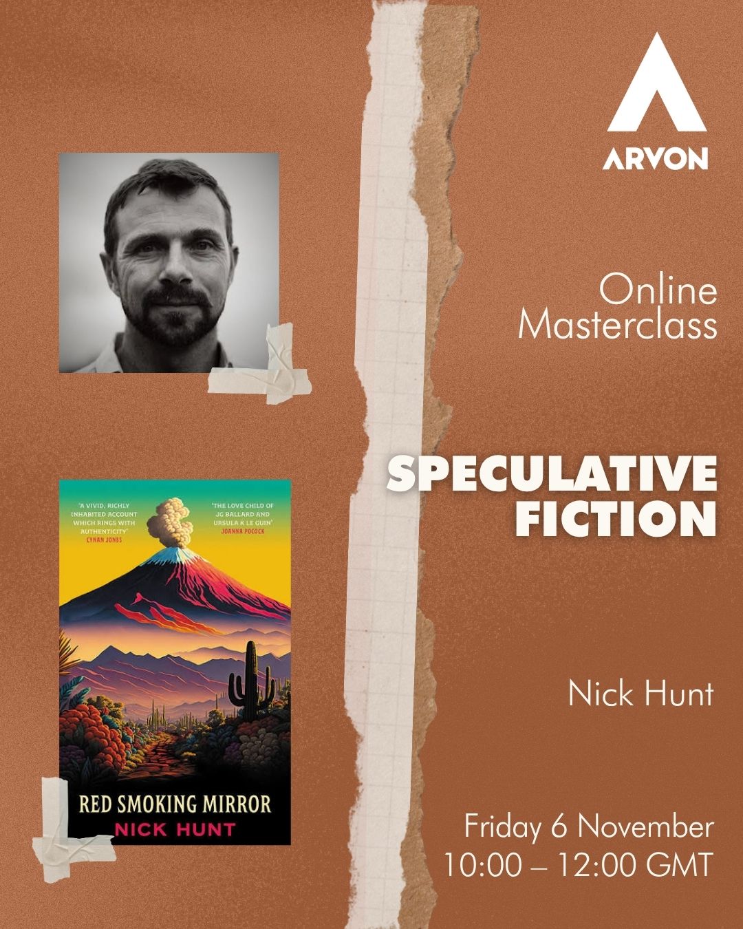Arvon Masterclass in Speculative Fiction